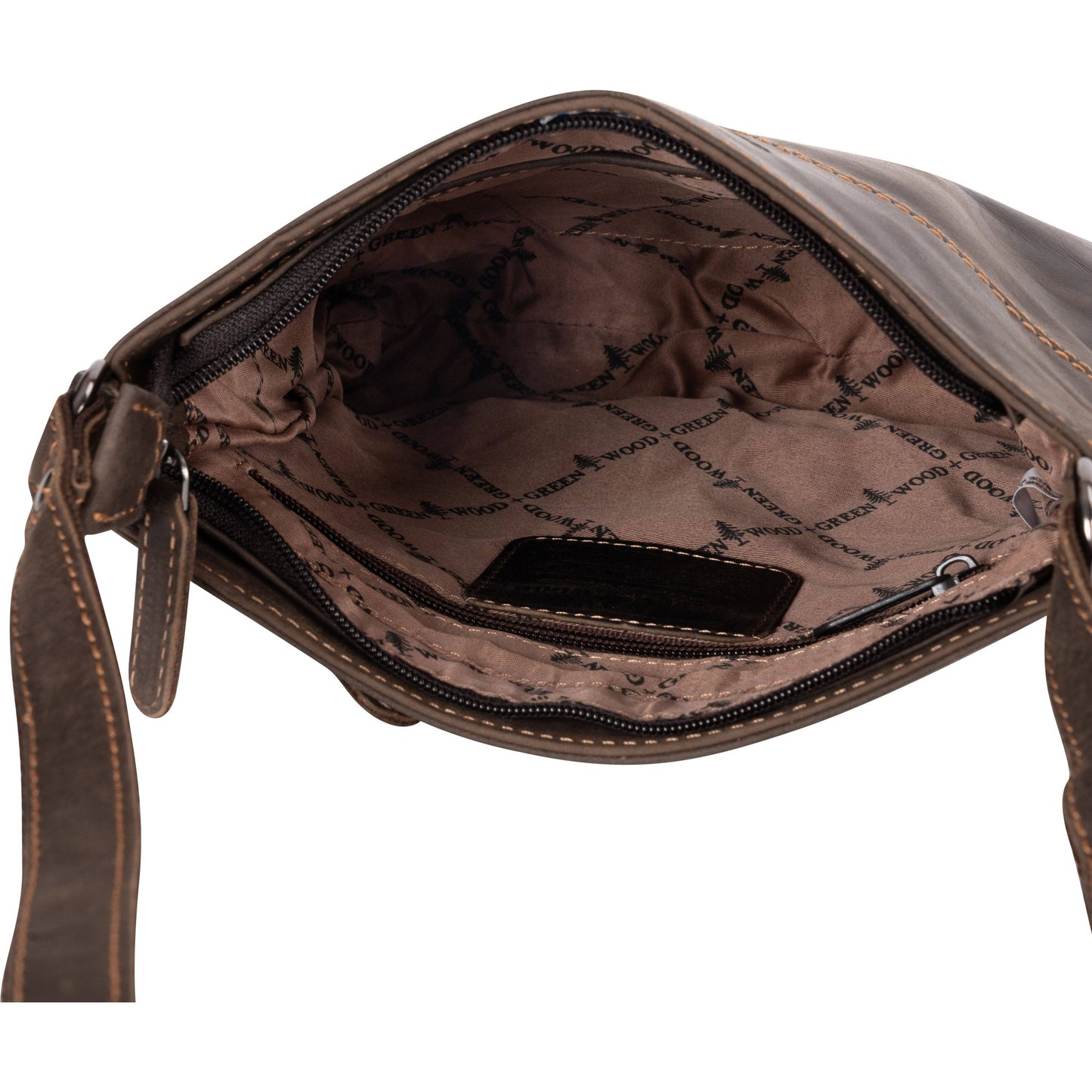 Greenwood Leather | Leather Shoulder Bag - Brown
