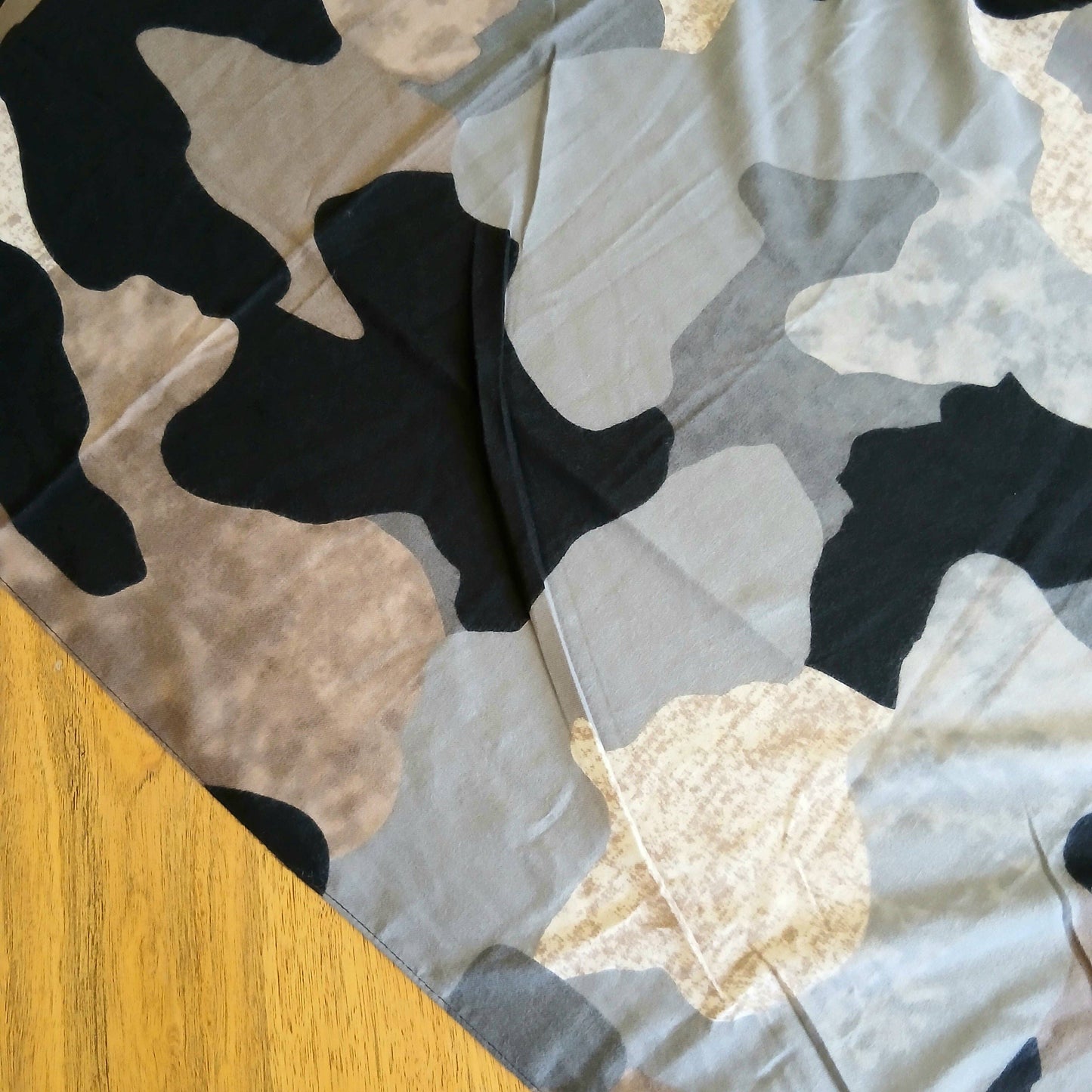 Winter Scarf Grey Brown & Black