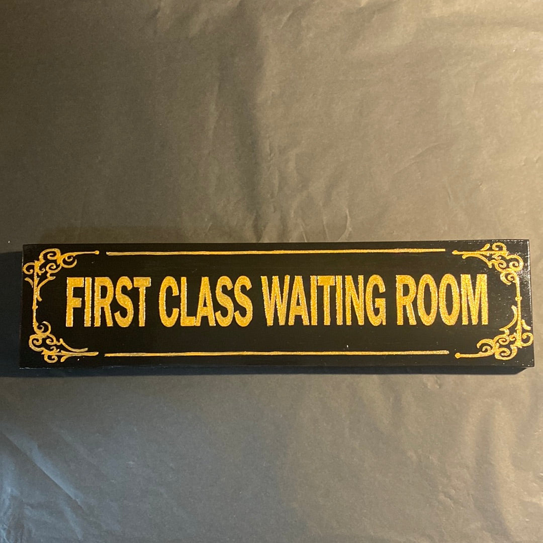 Handpainted Black & Gold Signs