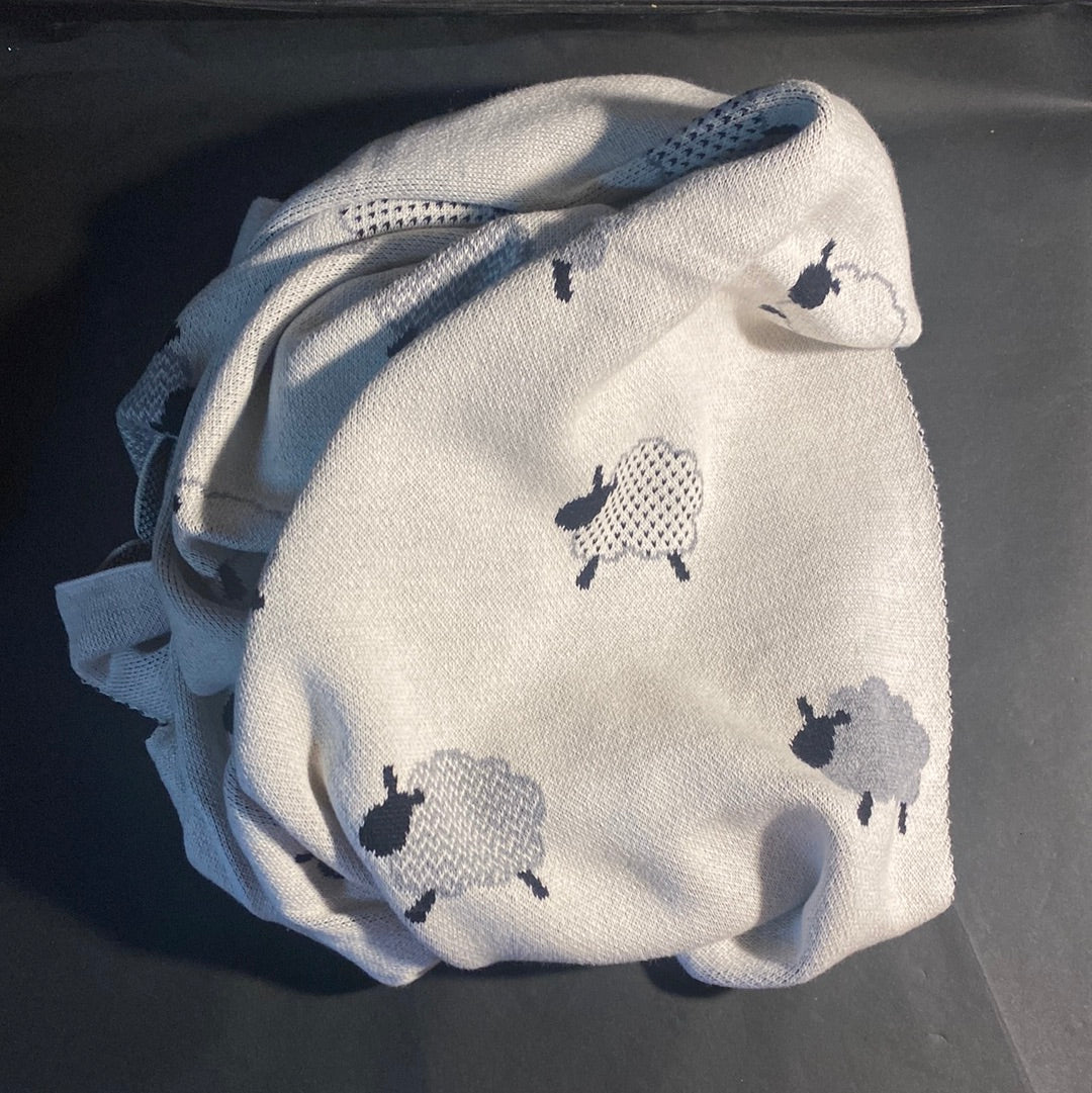 100% Cotton Sheep Throw