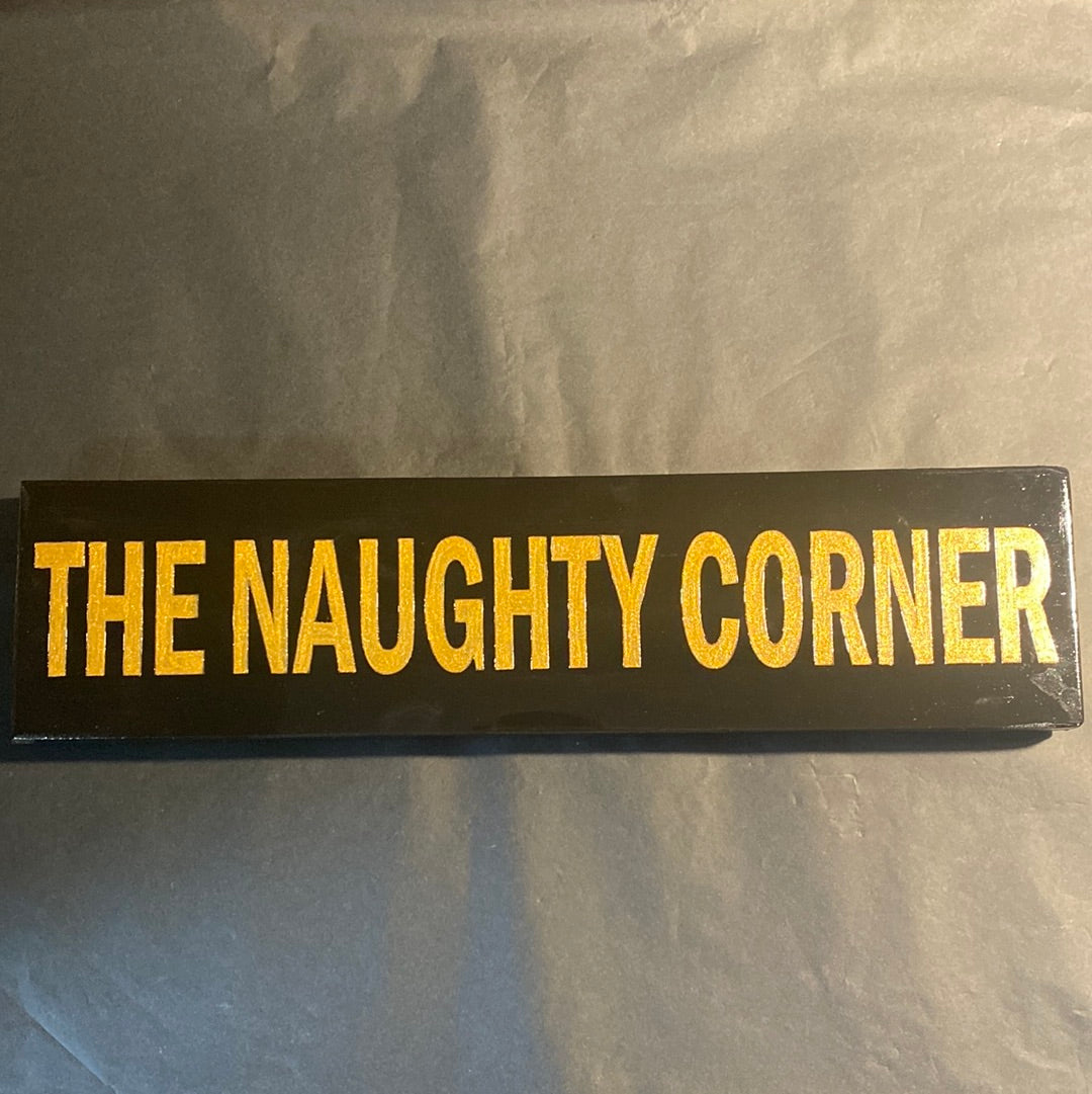 Handpainted Black & Gold Signs