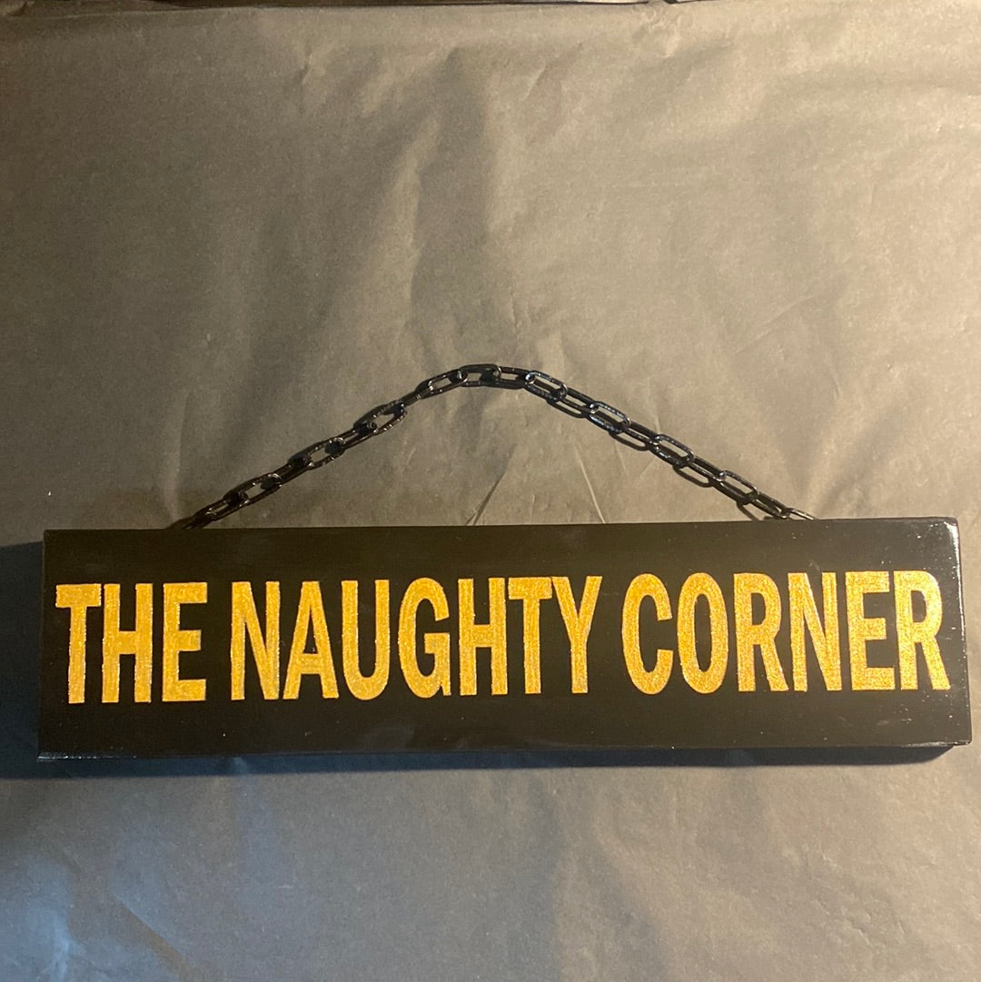 Handpainted Black & Gold Signs