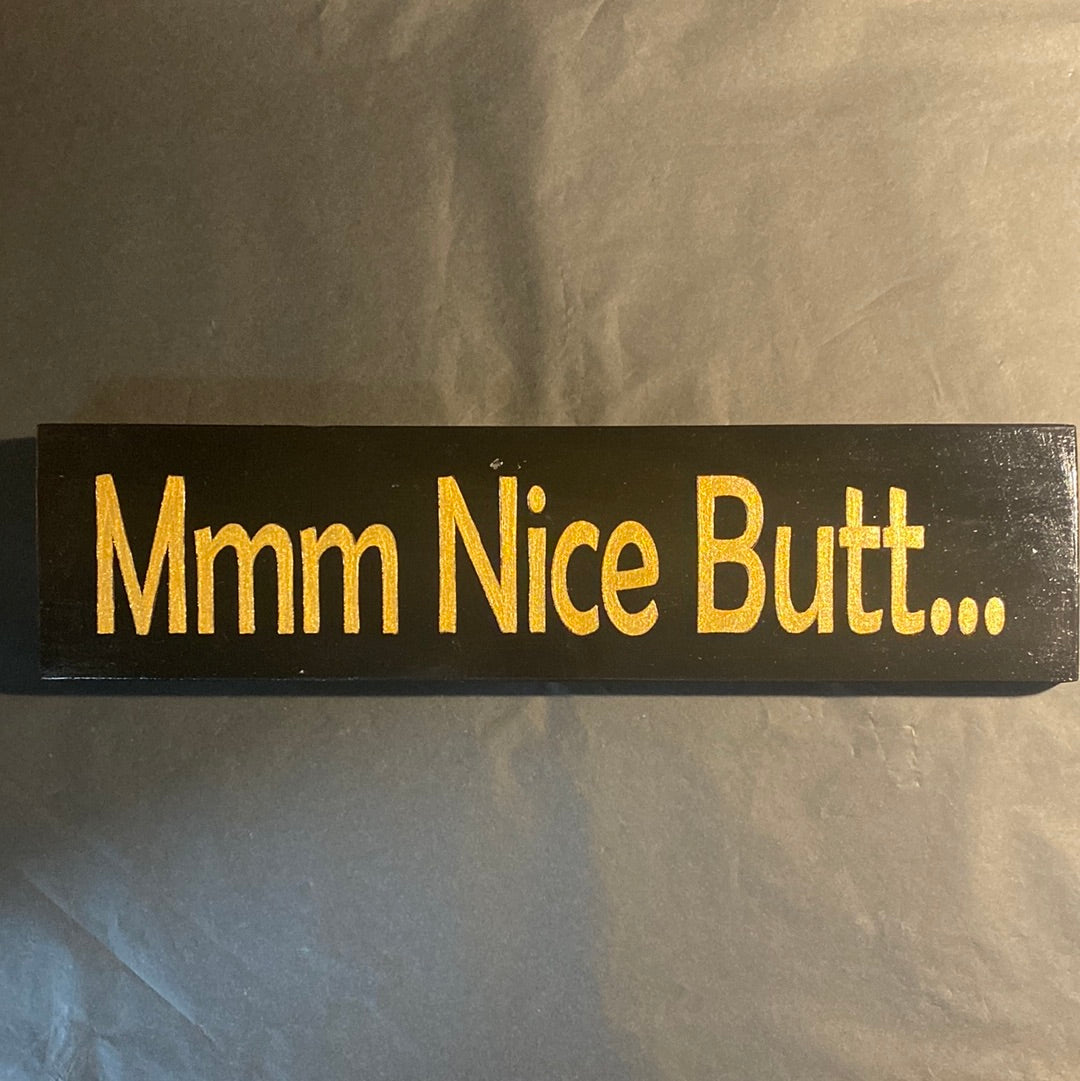 Handpainted Black & Gold Signs