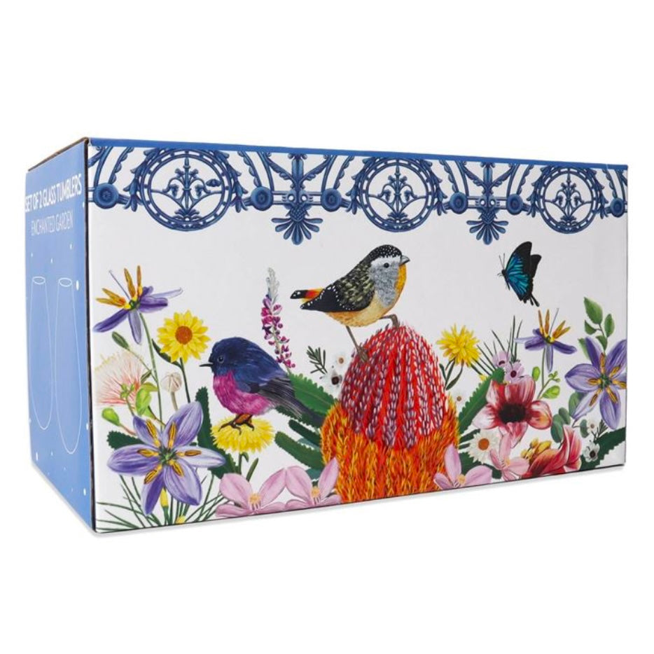 La La Land | Enchanted Garden Glass Tumblers Set