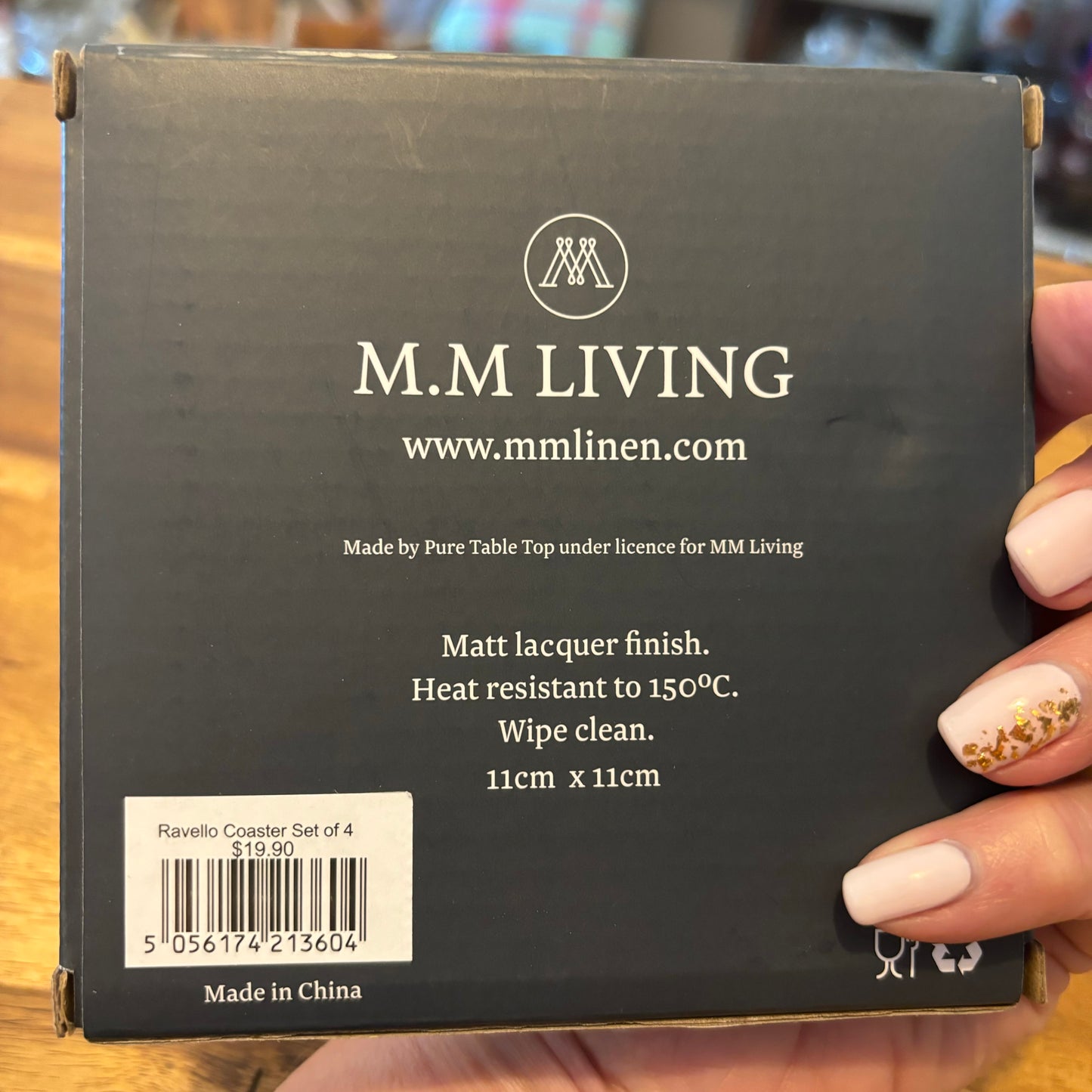 MM Linen | Ravello Coasters set of Four