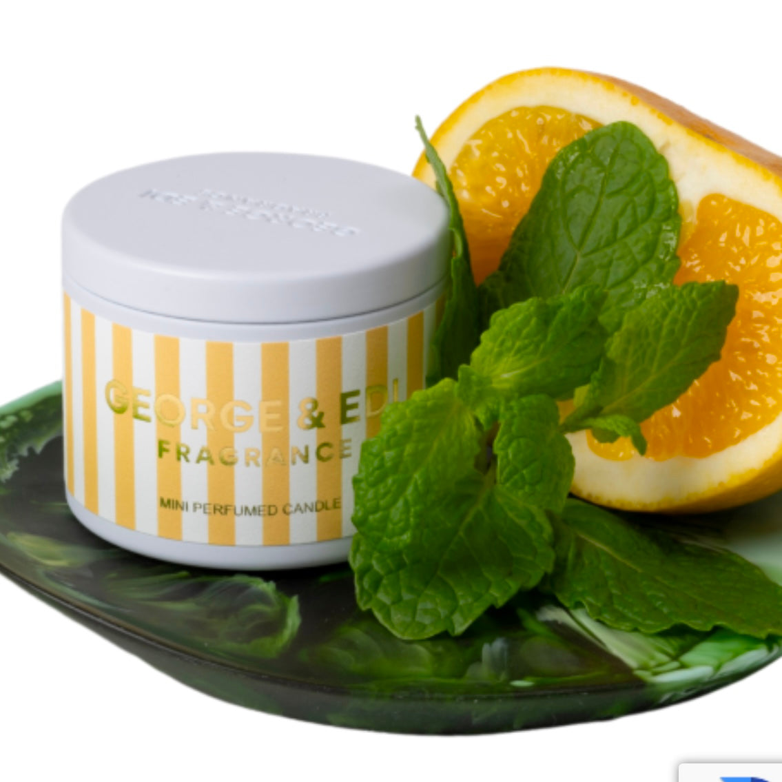 George & Edi | Mini Candle in a Tin - Grapefruit & Mint