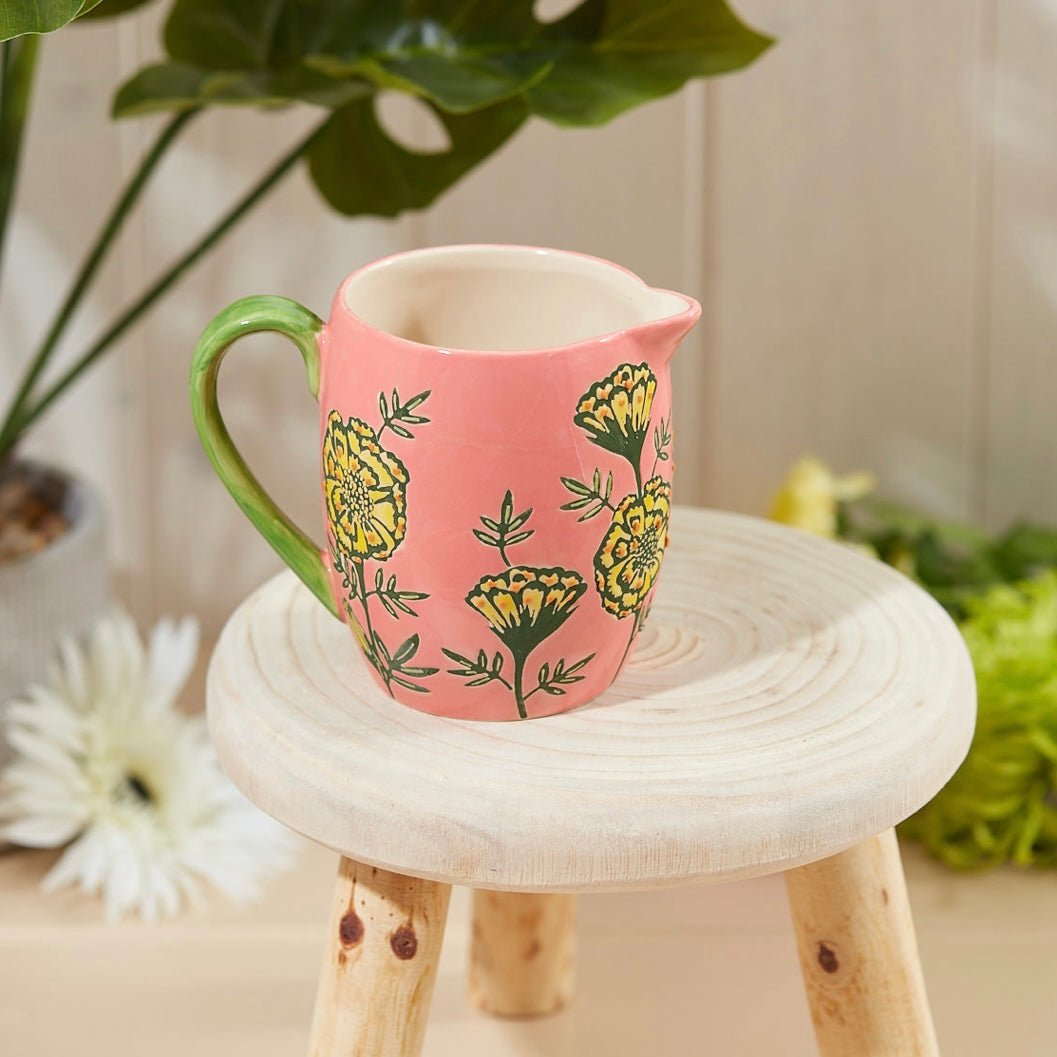 Floral Hand Painted Jug