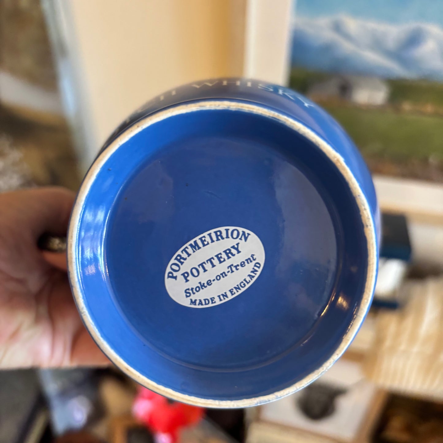 Portmeirion White Horse Whisky Jug