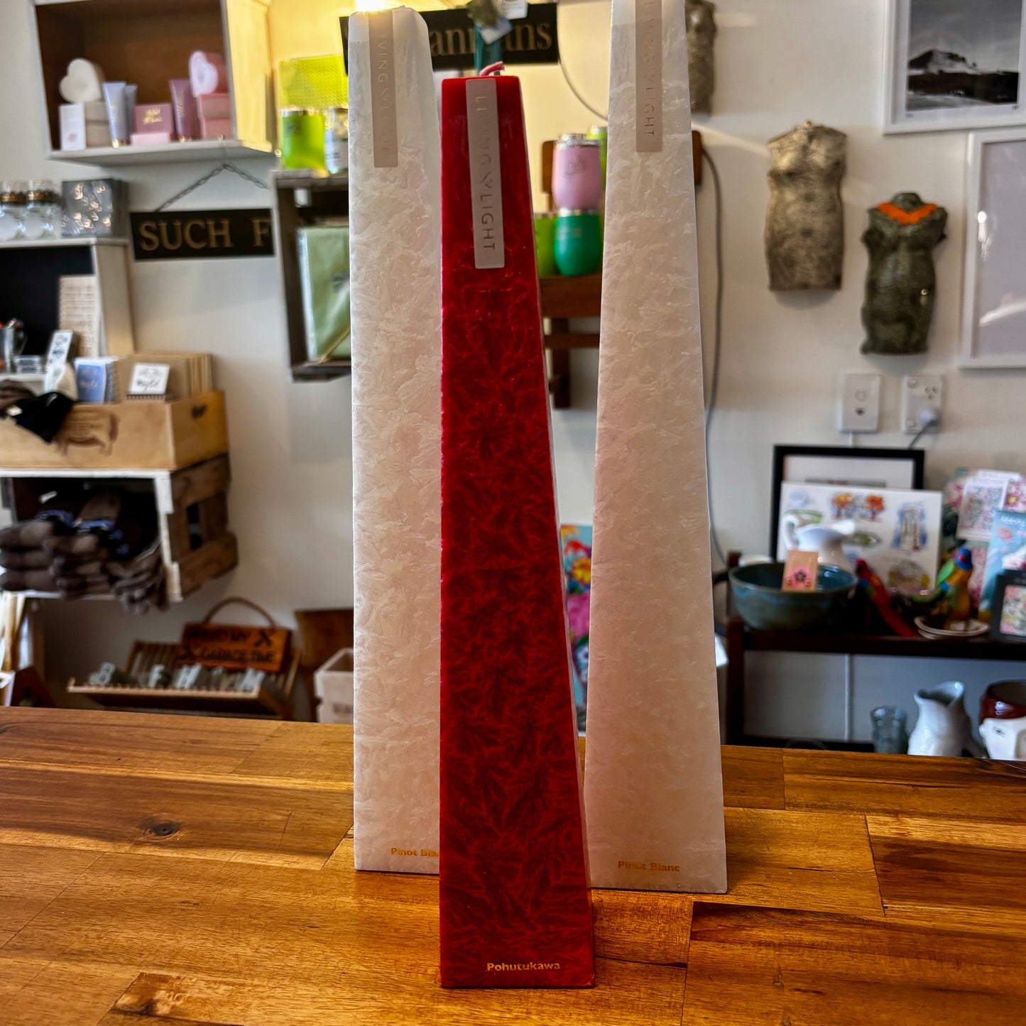 Living Light Candles | Pohutukawa Red Icicle Candles