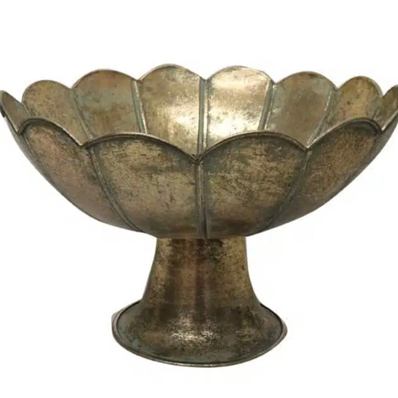 Golden Metal Bowl