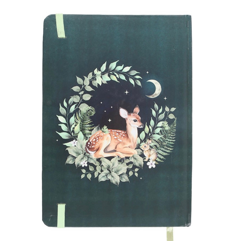 Green Sleeping Fawn Notebook