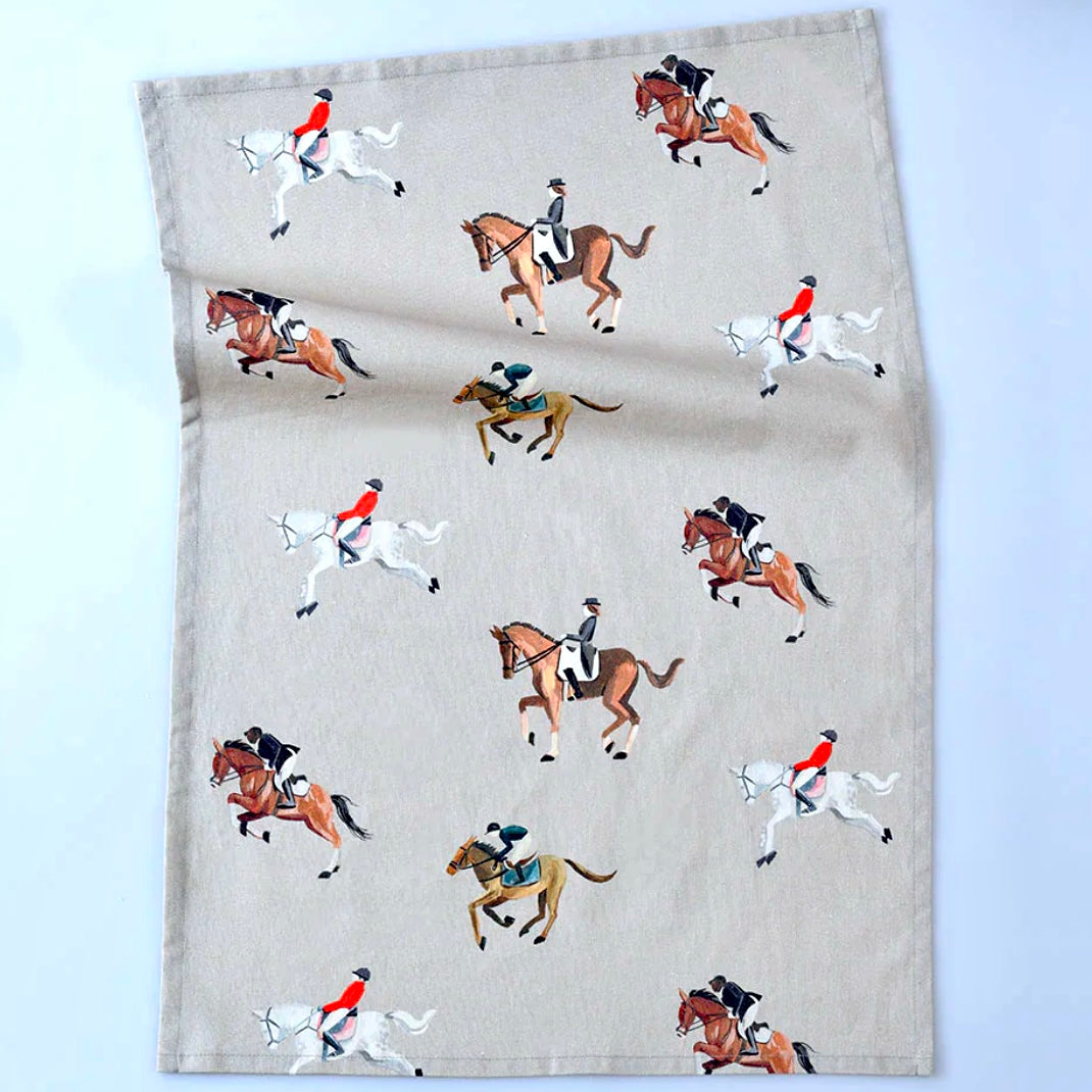 MM Linen | Equestrian Tea Towel