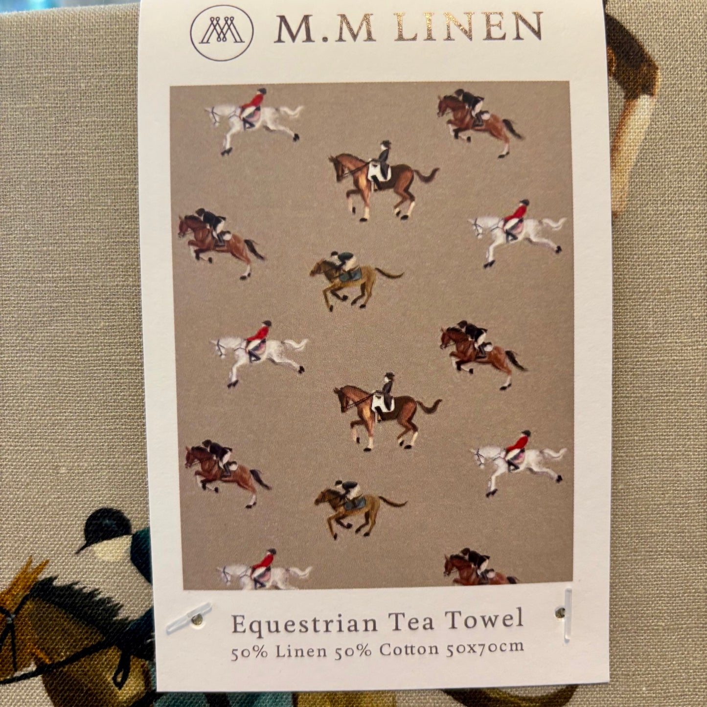 MM Linen | Equestrian Tea Towel