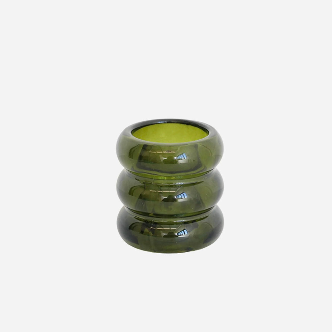 Verde Glass Candle Holder