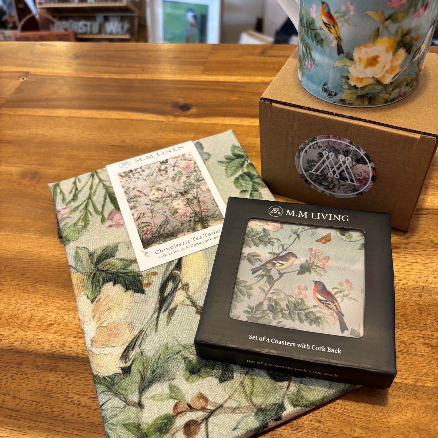 MM Linen | Chinoiserie Tea Towel