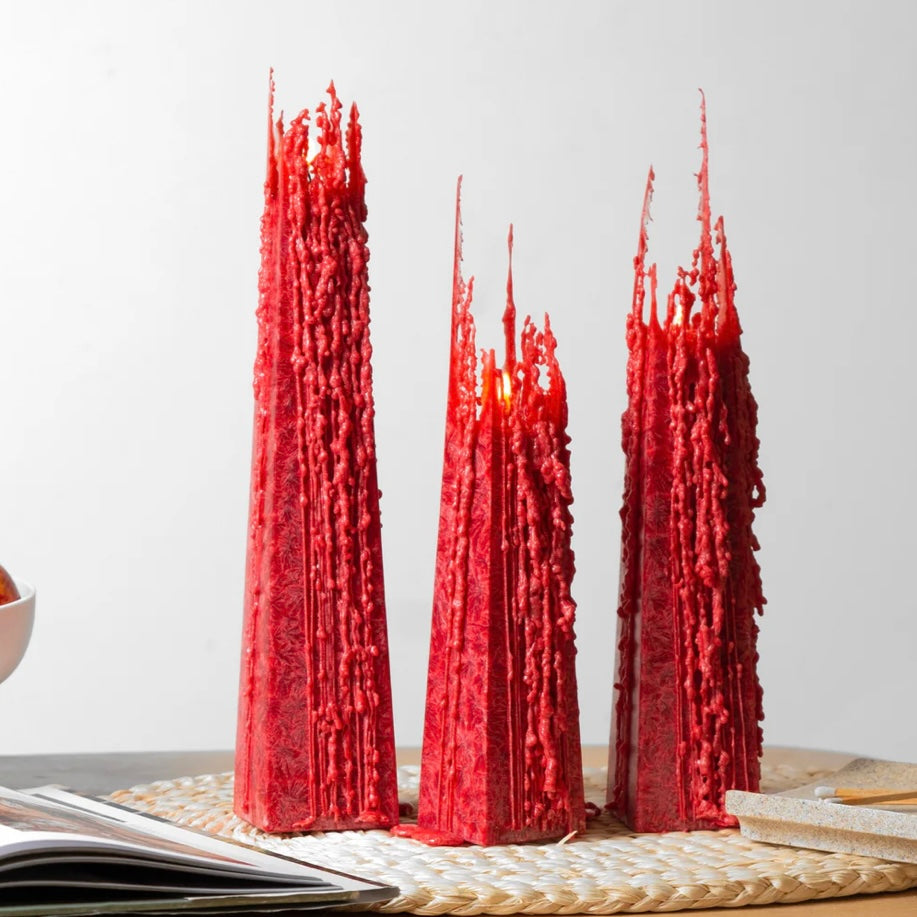 Living Light Candles | Pohutukawa Red Icicle Candles