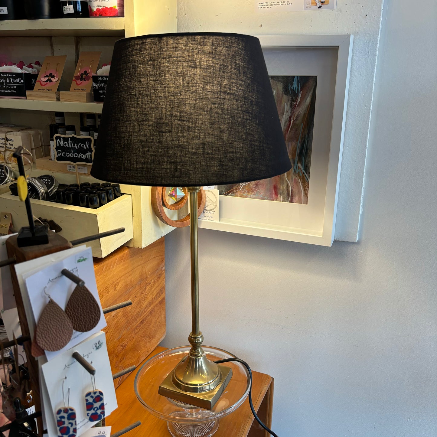 Brass Stem Lamp