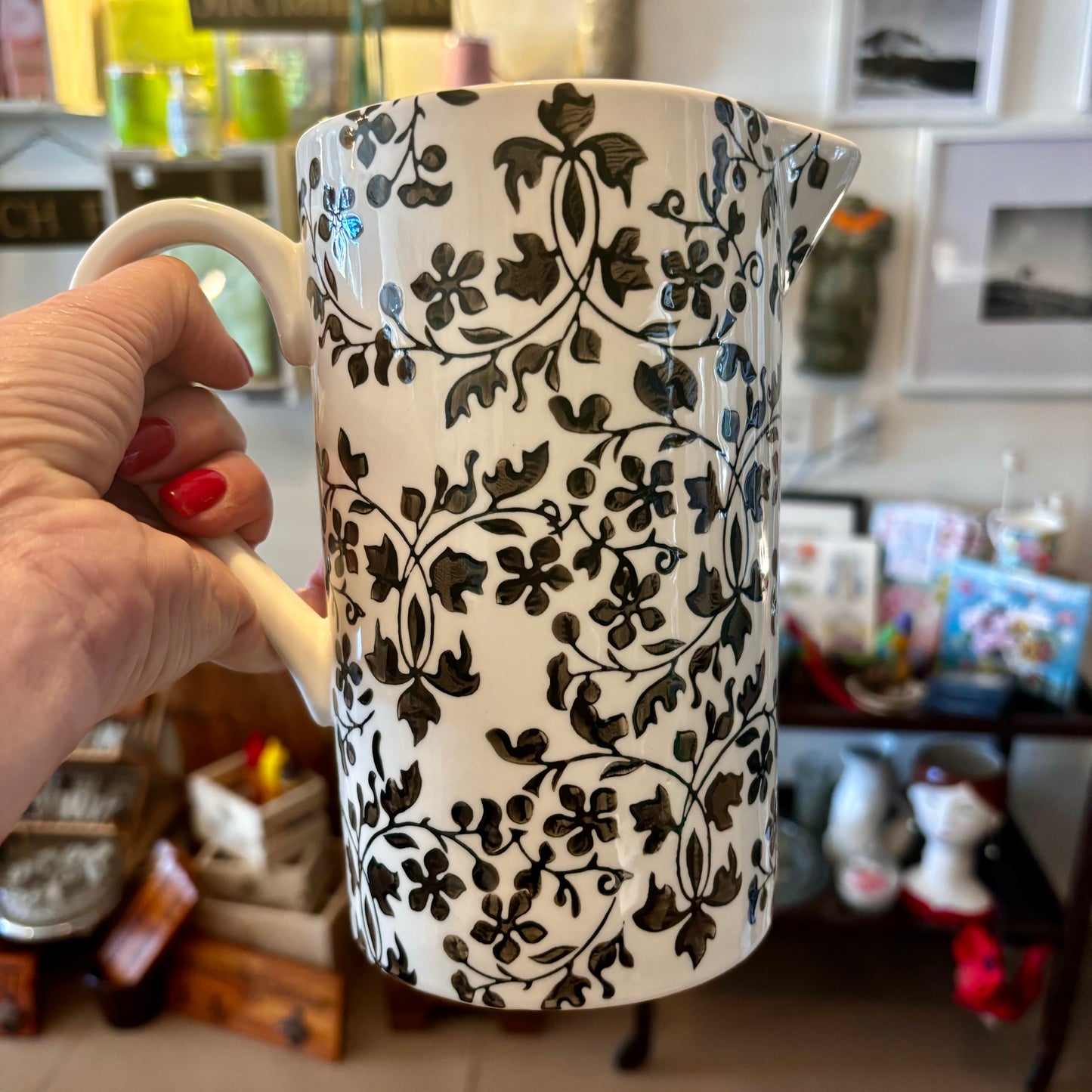Hand Painted Florentine Jug