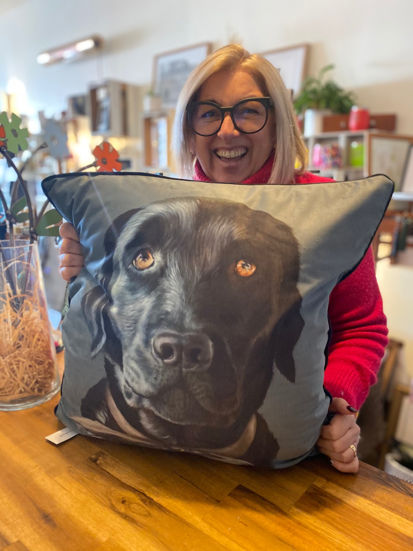 MM Linen | Baghie the Lab Cushion