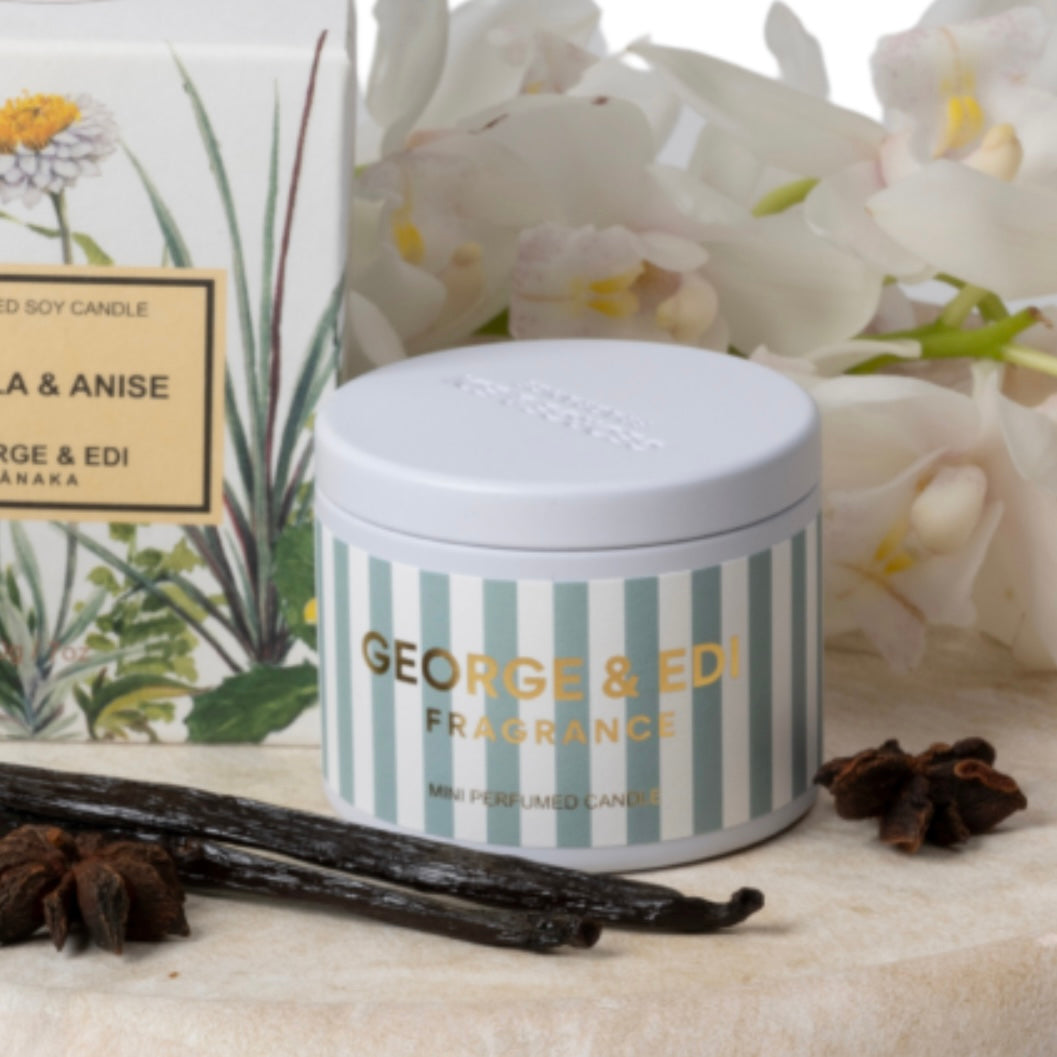 George & Edi | Mini Candle in a Tin - Vanilla & Anise