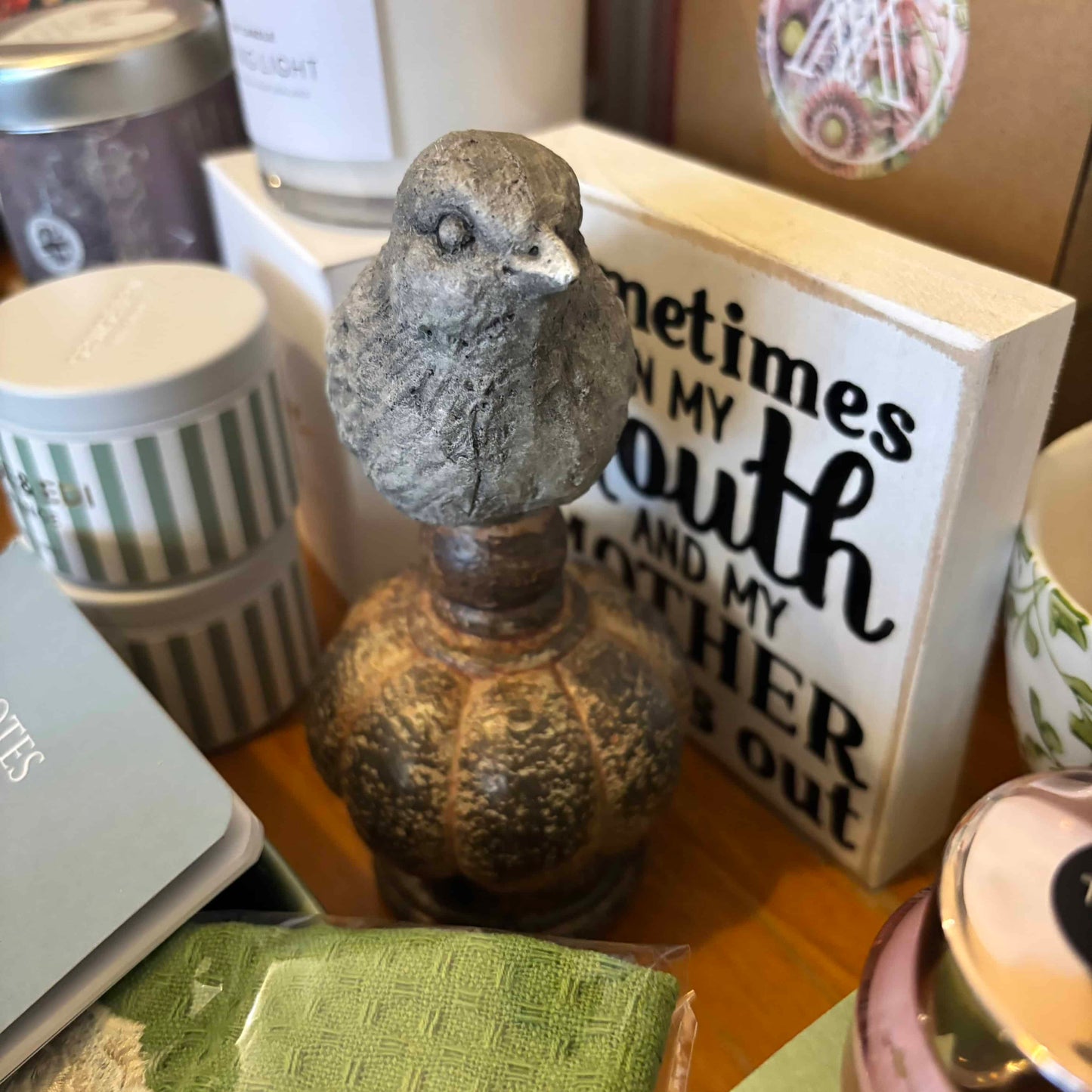 Petite Bird on a Base