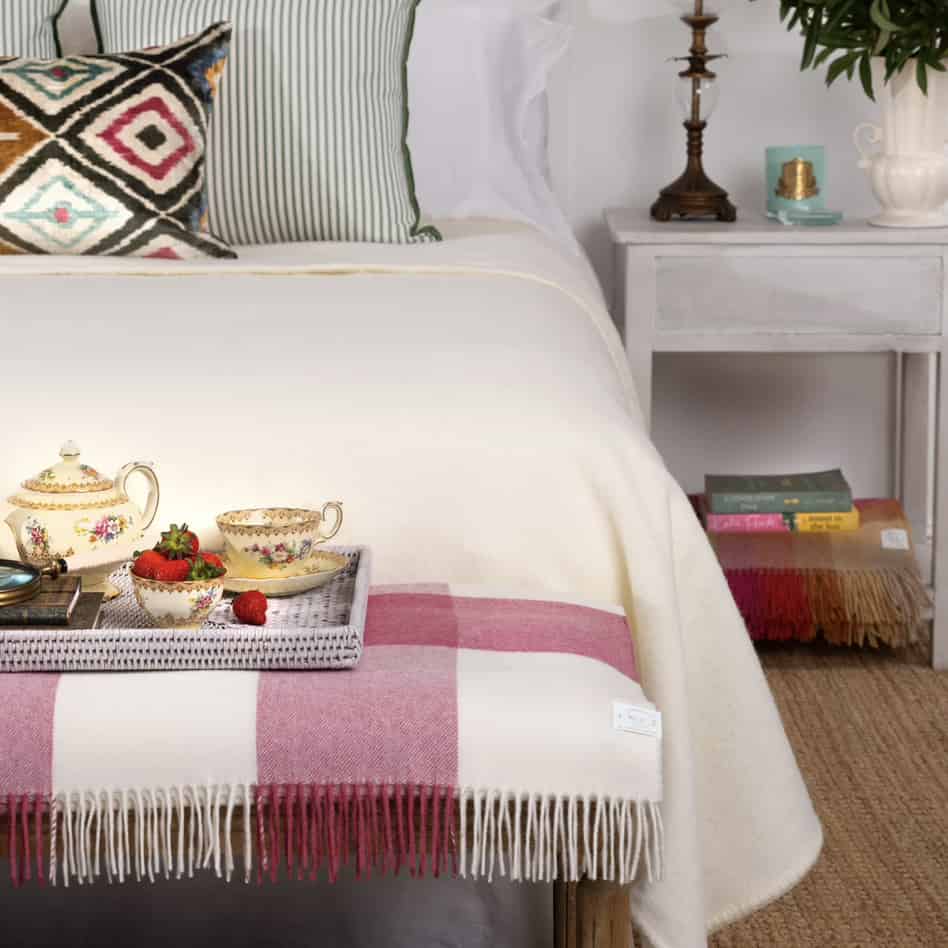 Exquisite Wool Traders | 100% Pure NZ Wool Blanket - Classic Wool White.