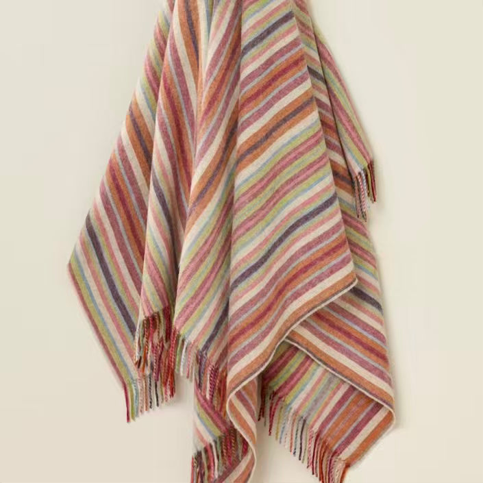 Exquisite Wool Traders | 100% NZ Merino - Santa Cruz Stripe Throw