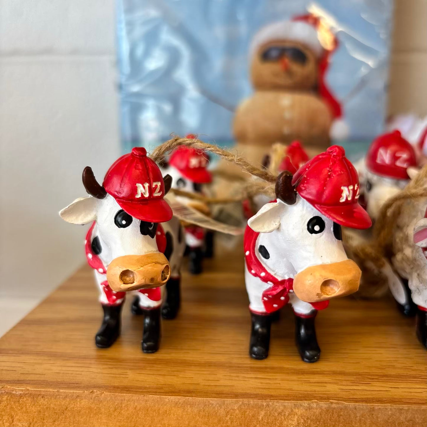 New Zealand Dairy Cow Christmas Ornament