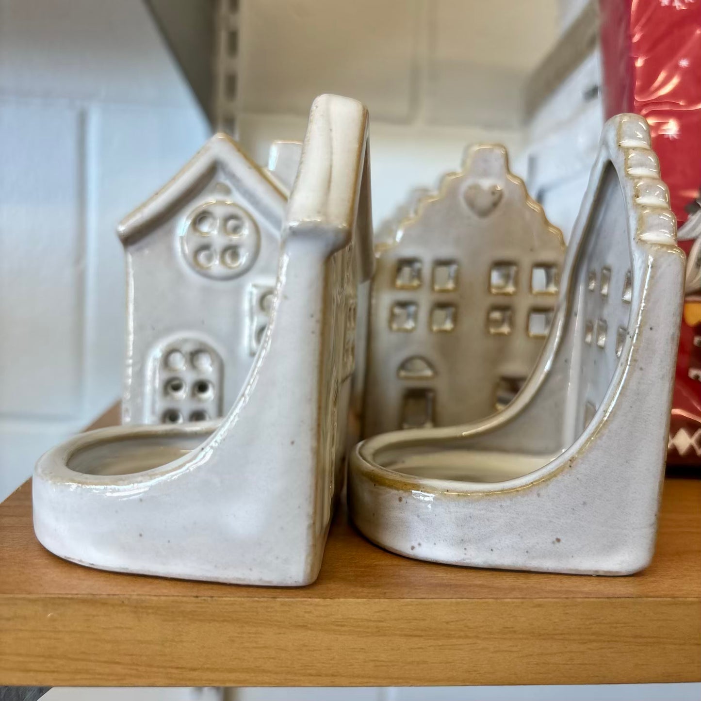 Mini Ceramic House Tea Light Holders