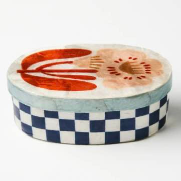 Jones & Co | Paradis Navy Trinket Box