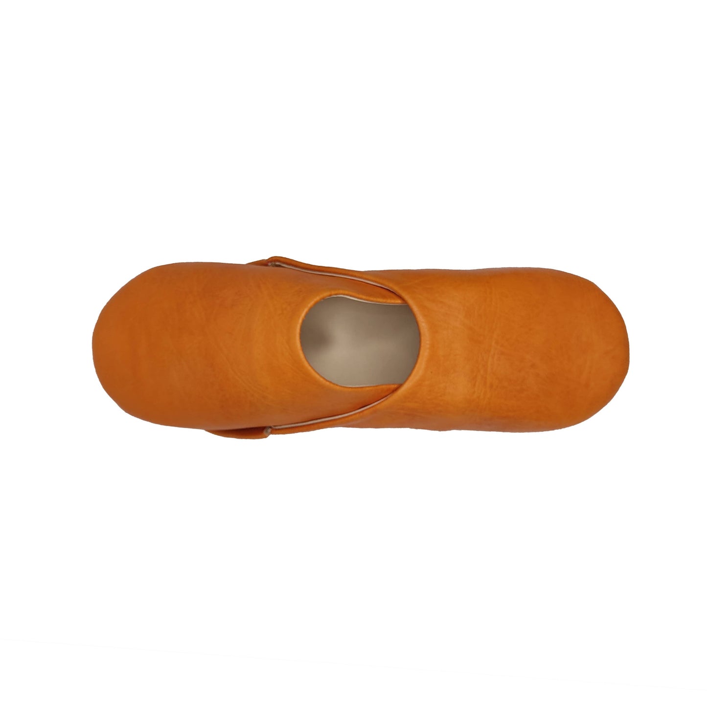 Women's Moroccan Babouche Slippers Handmade from Soft Organic Leather - Caramel