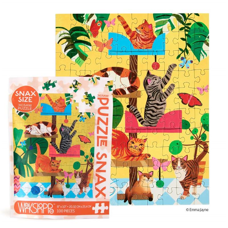 Werkshoppe | Cat Tree 100 piece Puzzle Snax