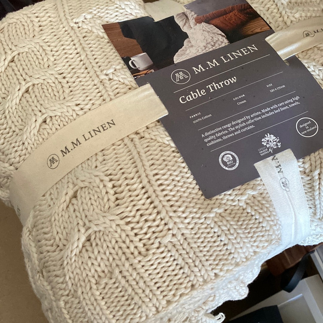 MM Linen | Cable Throws