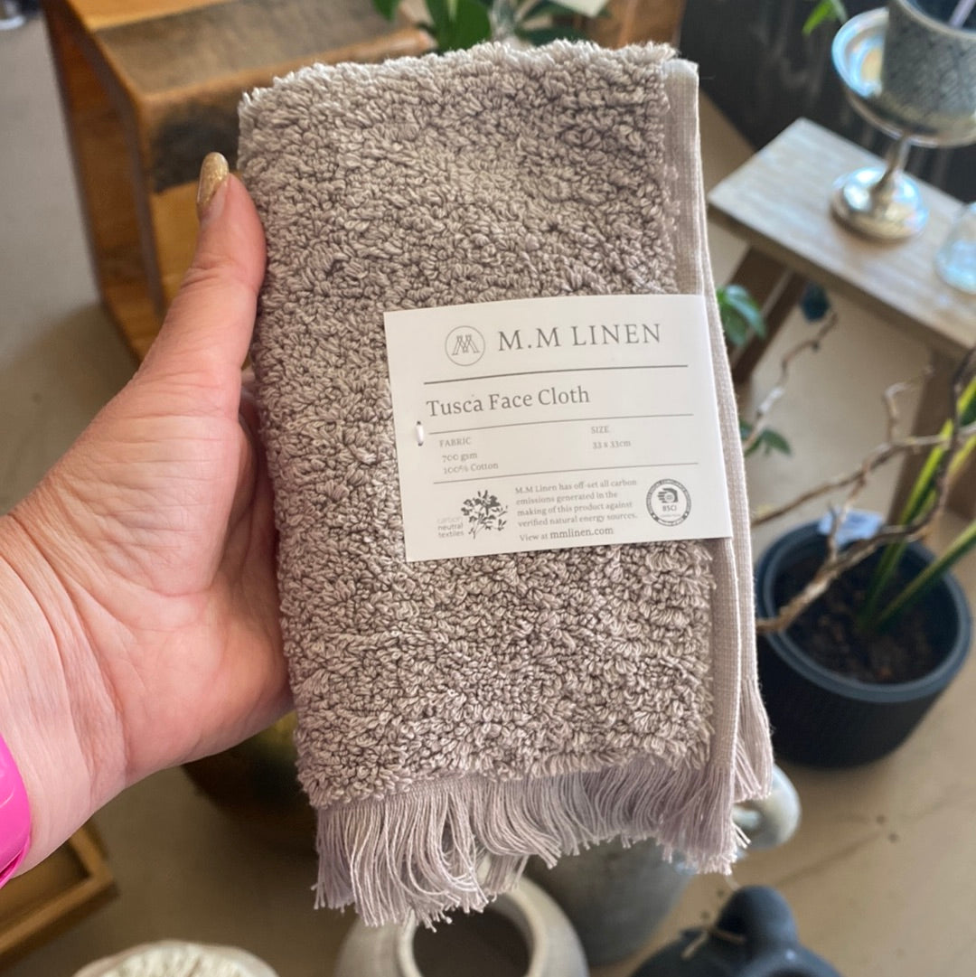 MM Linen | Tusca Facecloth
