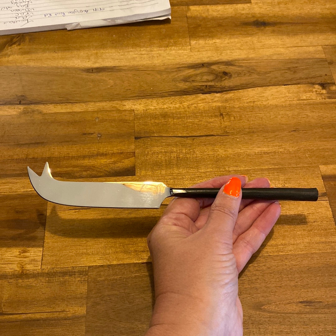 Burnished Black & Steel Cheese Knives The Quirky Magpie
