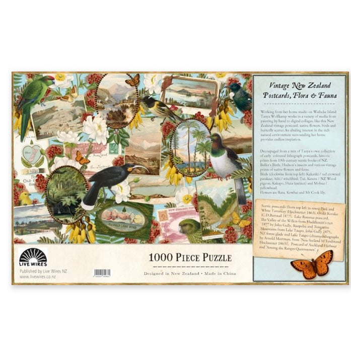 Wolfkamp & Stone | Birds & Postcard Jigsaw - 1000 piece
