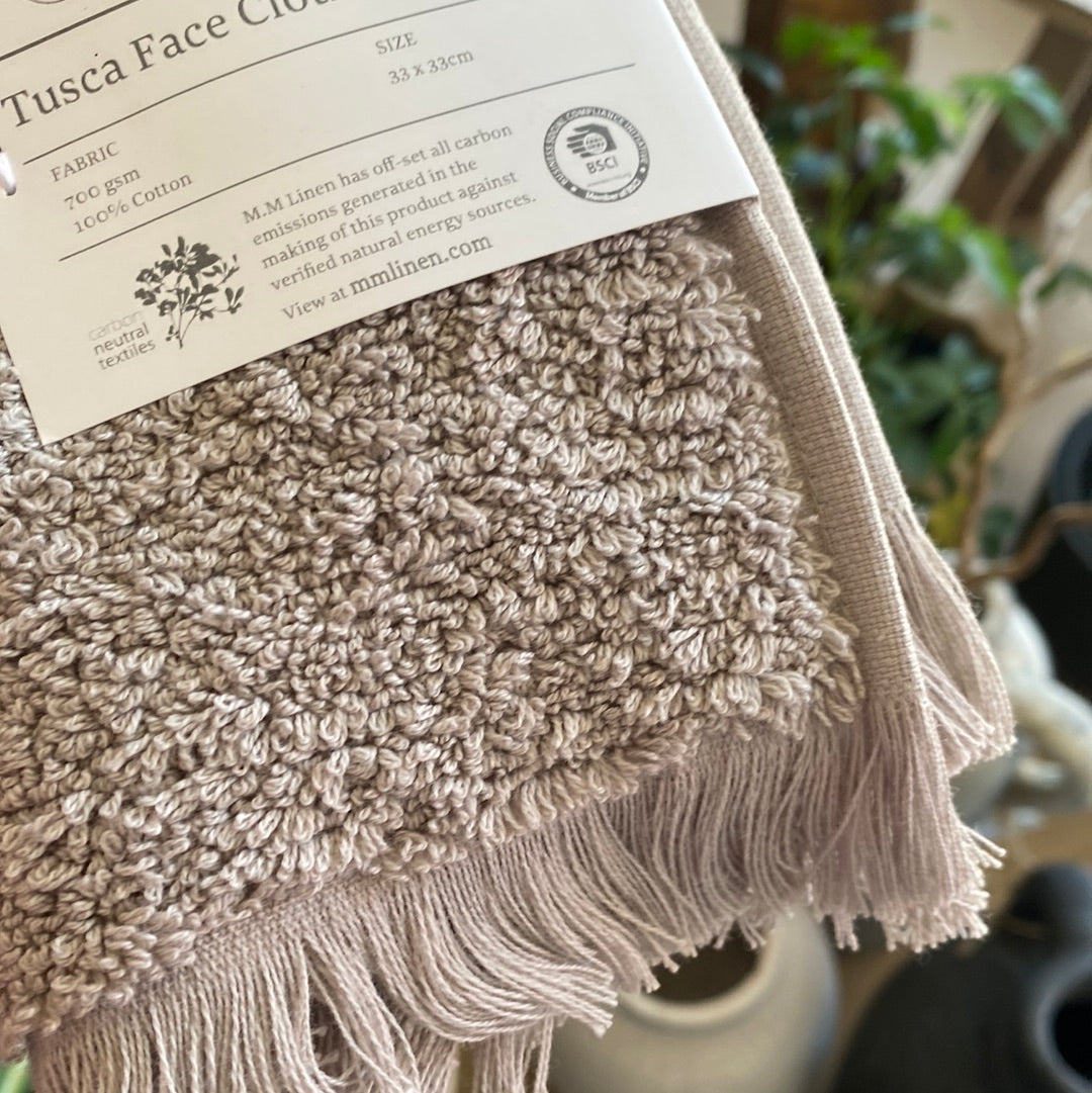 MM Linen | Tusca Facecloth
