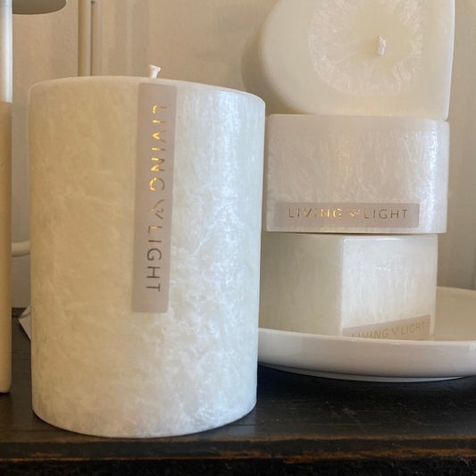 Living Light Candles | Pinot Blanc Fragranced Pillar Candles
