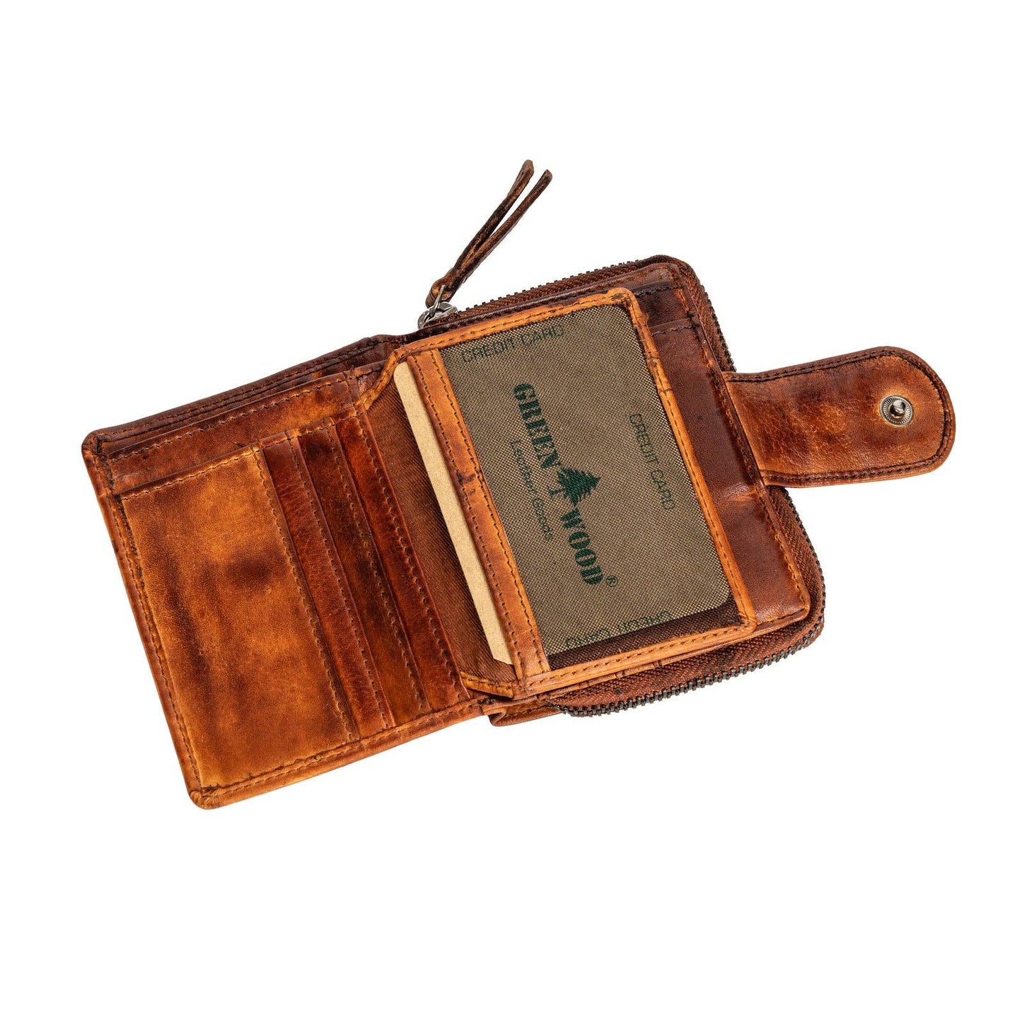 Greenwood Leather | Women's Leather Wallet Cognac