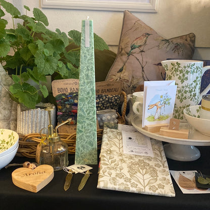 Living Light Candles | Festive Pine Green Icicle Candles