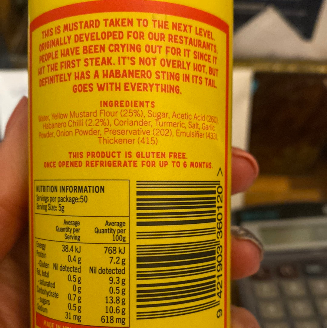 Al Brown’s Old Yella Habanero Mustard
