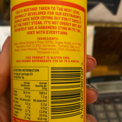 Al Brown’s Old Yella Habanero Mustard