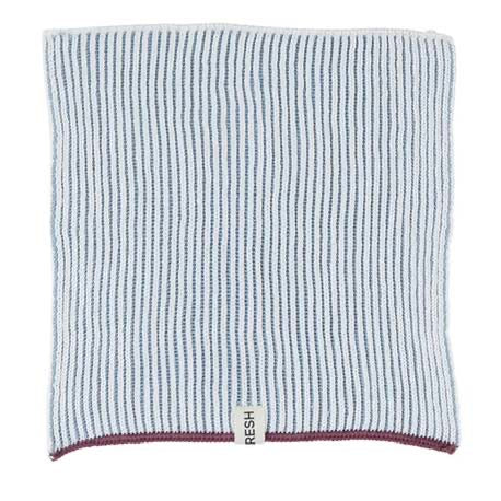 Textured fabric square with 'FRESH' branding on a white background