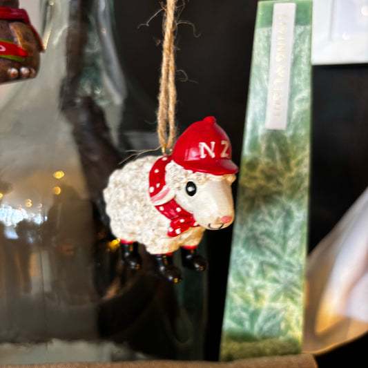 New Zealand Sheep Christmas Ornament