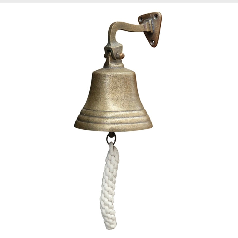 Ships Bell - Antiqued Brass Finish – The Quirky Magpie