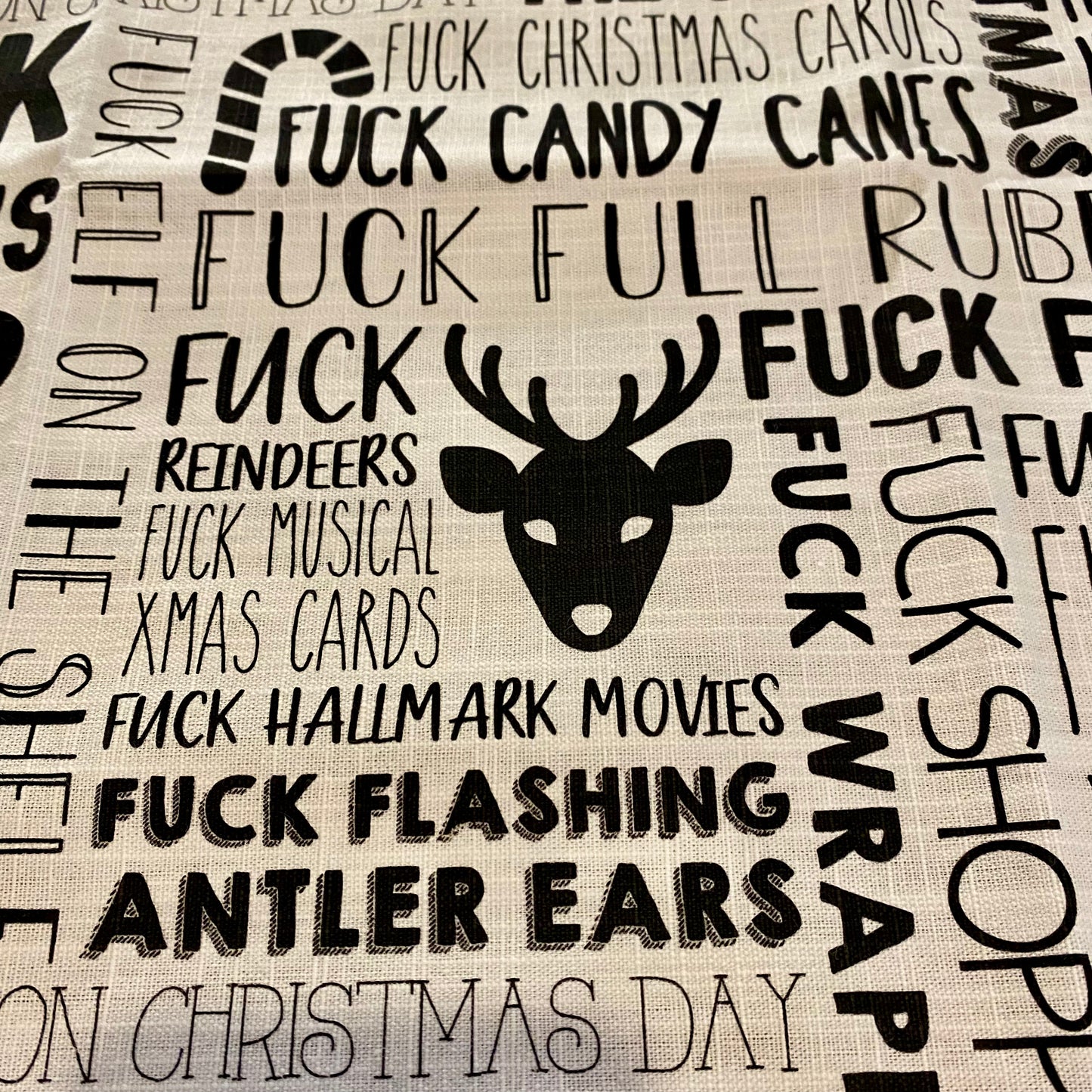 F*CK Christmas Tea Towel