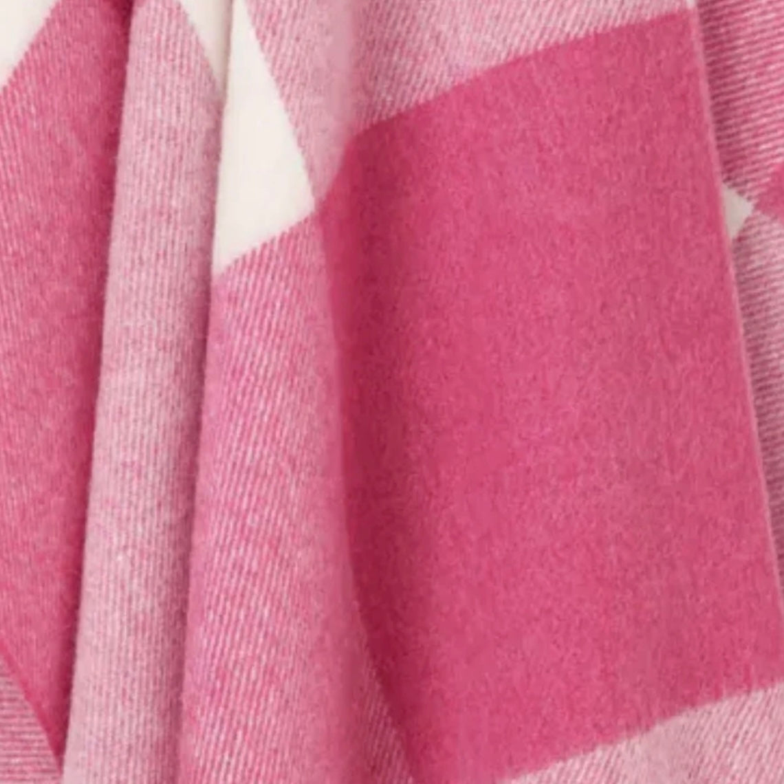 Exquisite Wool Traders | 100% NZ Merino - Pastel Block Check Pink