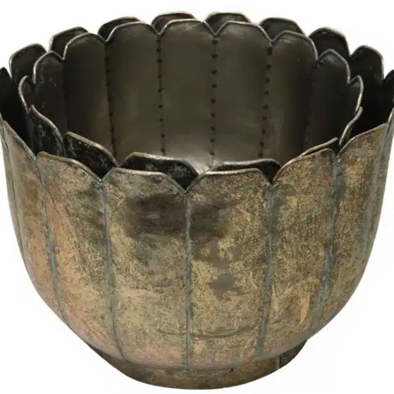 Golden Metal Planters