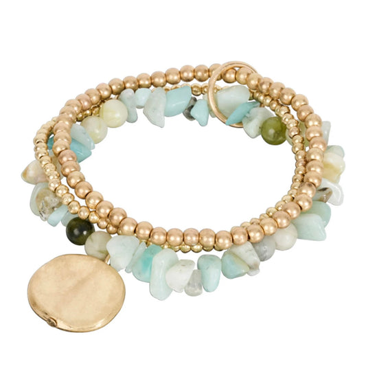 Isle of Mine | Esther Bracelet Set - Mint