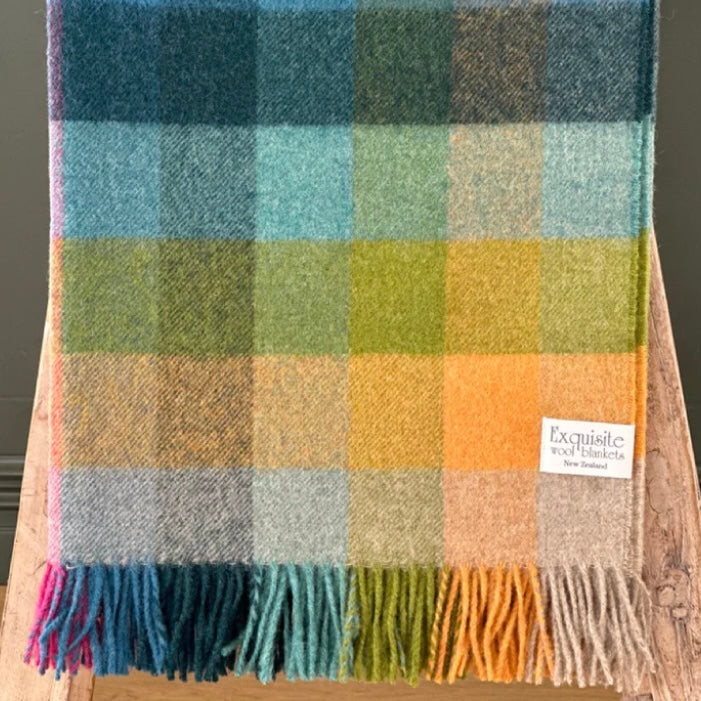 Exquisite Wool Traders | 100% Pure Wool Throw - Tutti Frutti
